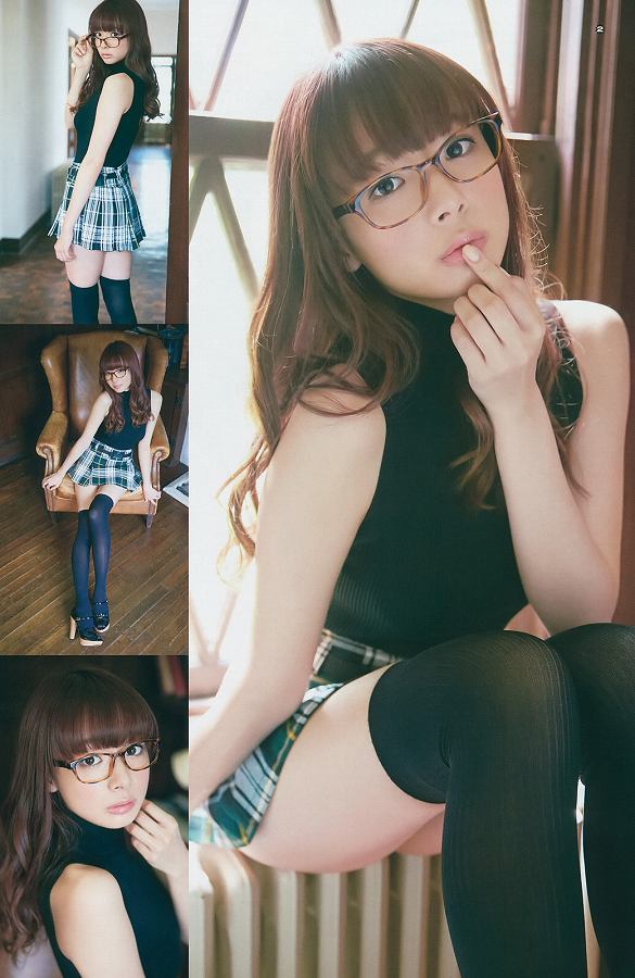 岡田紗佳 ノースリーブ ニーハイ グラビア