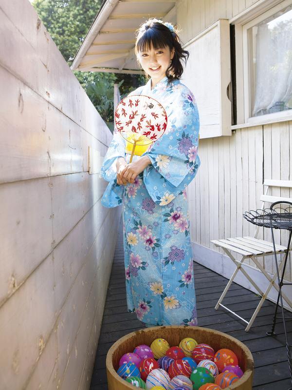真野恵里菜 浴衣 グラビア
