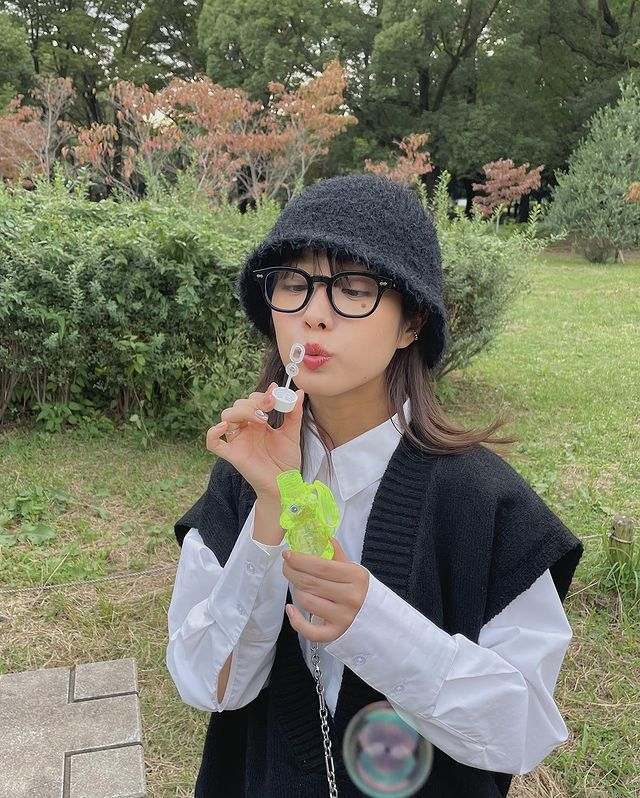 前田希美 眼鏡