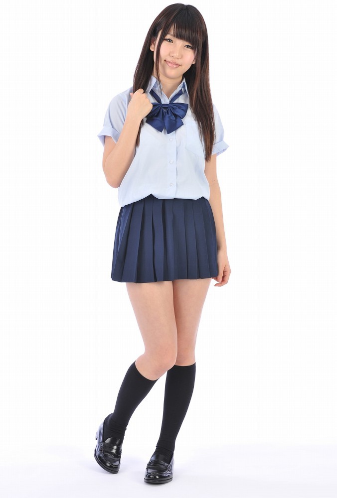 白石みずほ 制服コスプレ ハイソックス